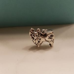 **SOLD**Sterling silver pomeranian charm